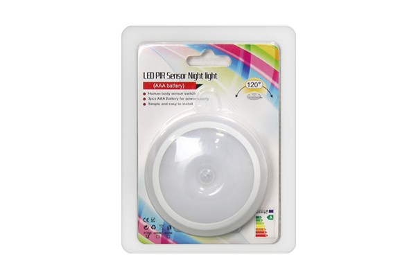 LED PIR Sensor Night Light Kit ( AAA Battery )