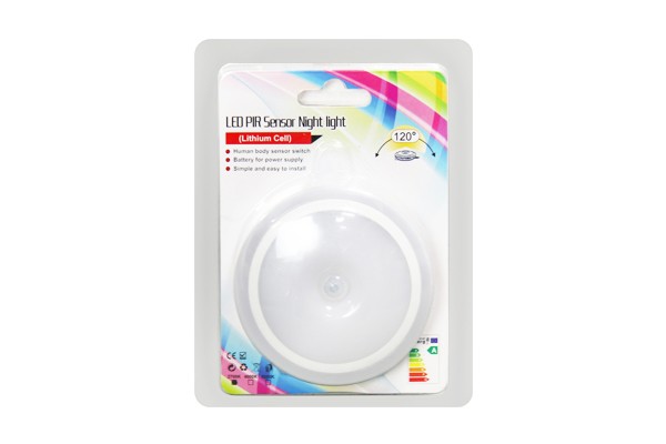 LED PIR Sensor Night Light Kit (Lithium Cell)